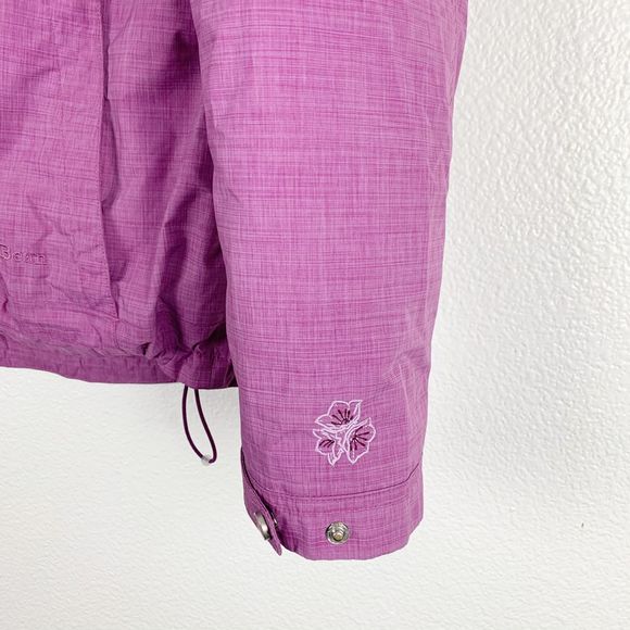 L.L. Bean Purple Fleece Hooded Winter Coat Jacket - Picture 3 of 8